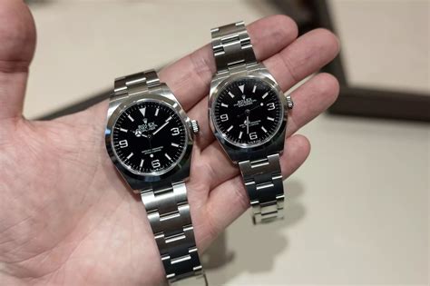 rolex explorer 1 36 vs 40|Rolex explorer 36mm price.